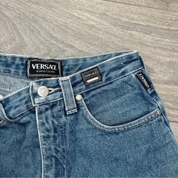 Versace Couture Vintage High Waist Denim Jeans - Picture 9 of 13